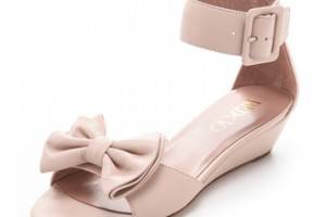 RED Valentino Ankle Strap Bow Sandals