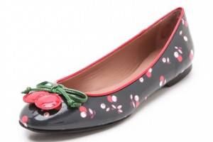 RED Valentino Cherry Print Ballerina Flats