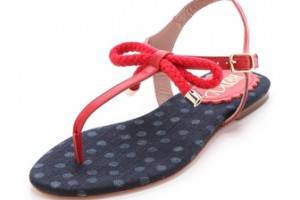 RED Valentino Nautical Flat Sandals