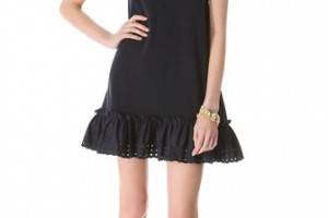 RED Valentino Poplin Flounce Dress