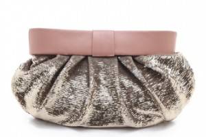 RED Valentino Sequin Oversized Clutch