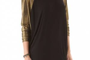 Riller & Fount Amos Raglan Tunic with Metallic Sleeves