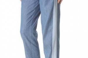 Riller & Fount Drawstring Pants with Contrast Side Panels