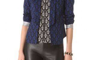 Robert Rodriguez Fleur de Lis Print Jacket