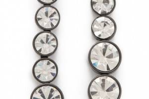 Robert Rodriguez Graduated Crystal Drop Earrings