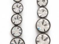 Robert Rodriguez Graduated Crystal Drop Earrings