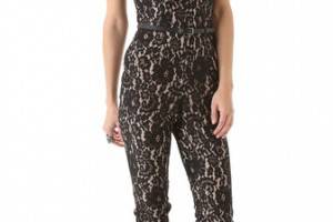 Robert Rodriguez Lace Halter Jumpsuit