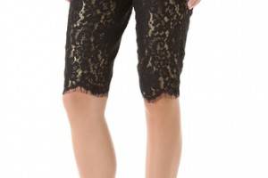 Robert Rodriguez Lace Metallic Shorts