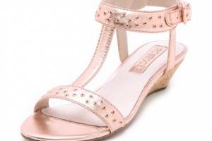 ROSEGOLD Louis Studded Wedge Sandals