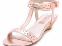 ROSEGOLD Louis Studded Wedge Sandals