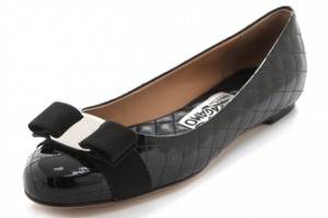 Salvatore Ferragamo Isea Quilted Ballet Flats