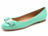 Salvatore Ferragamo Varina Patent Bow Flats