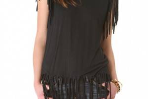 Sauce Fringe Tunic Top