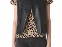 Sea Perforated Leather Vest