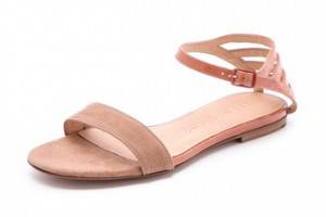 See by Chloe Patent Trim Flat Sandals