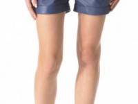 See by Chloe Washed Leather Shorts