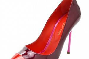 Sergio Rossi Cap Toe Patent Pumps