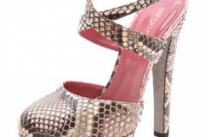 Sergio Rossi Painted Python Heels