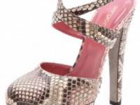 Sergio Rossi Painted Python Heels