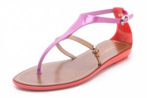 Sergio Rossi Strap Flat Sandals