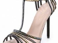 Sergio Rossi Strass T-Strap Sandals