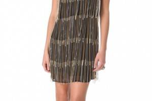 Sheri Bodell Chain Fringe Slip Dress