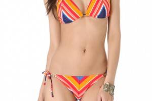 Shoshanna Cape Town Striped Bikini Top