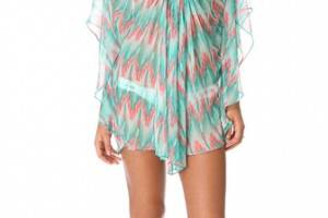 Shoshanna Cascade Ikat Chiffon Cover Up