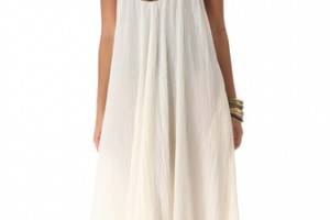 Shoshanna Geo Embroidered Cover Up Maxi Dress