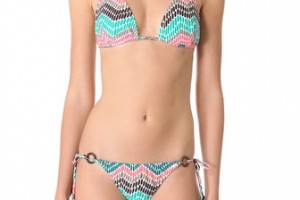 Shoshanna Ionian Mosaic Triangle Bikini Top