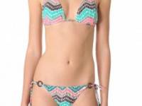 Shoshanna Ionian Mosaic Triangle Bikini Top