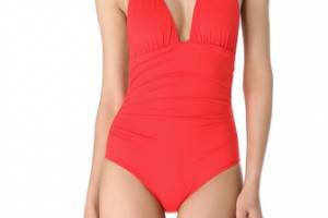 Shoshanna Persimmon One Piece Swimsuit