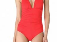 Shoshanna Persimmon One Piece Swimsuit