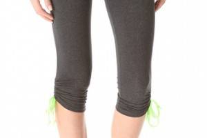 So Low Cropped Leggings with Contrast Drawstrings