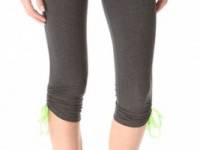 So Low Cropped Leggings with Contrast Drawstrings