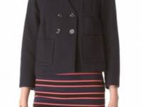 Sonia by Sonia Rykiel Crop Pea Coat