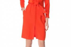 Sonia Rykiel Button Crepe Dress