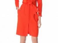 Sonia Rykiel Button Crepe Dress