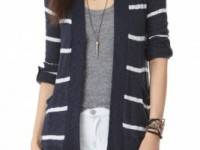 Splendid French Riviera Stripe Cardigan