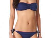 Splendid Ginger Eyelet Bandeau Bikini Top