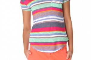 Splendid Pensacola Stripe Pocket Tee