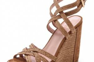 Stuart Weitzman Reins Wedge Sandals