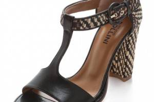 Studio Pollini Raffia High Heel Sandals