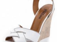 Studio Pollini Wedge Sandals with Cork Inset