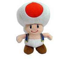 Super Mario Brothers - 6 inch Plush - Toad