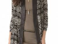 SW3 Bespoke Valentina Cardigan with Faux Leather