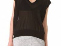 T by Alexander Wang Low Neck Loose Knit Tunic