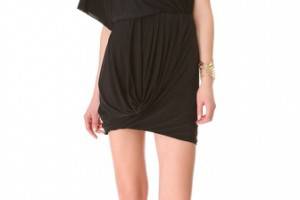 Tbags Los Angeles Shoulder Drape Dress