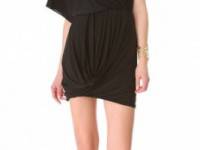 Tbags Los Angeles Shoulder Drape Dress