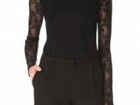 Temperley London Stretch Lace Knit Top